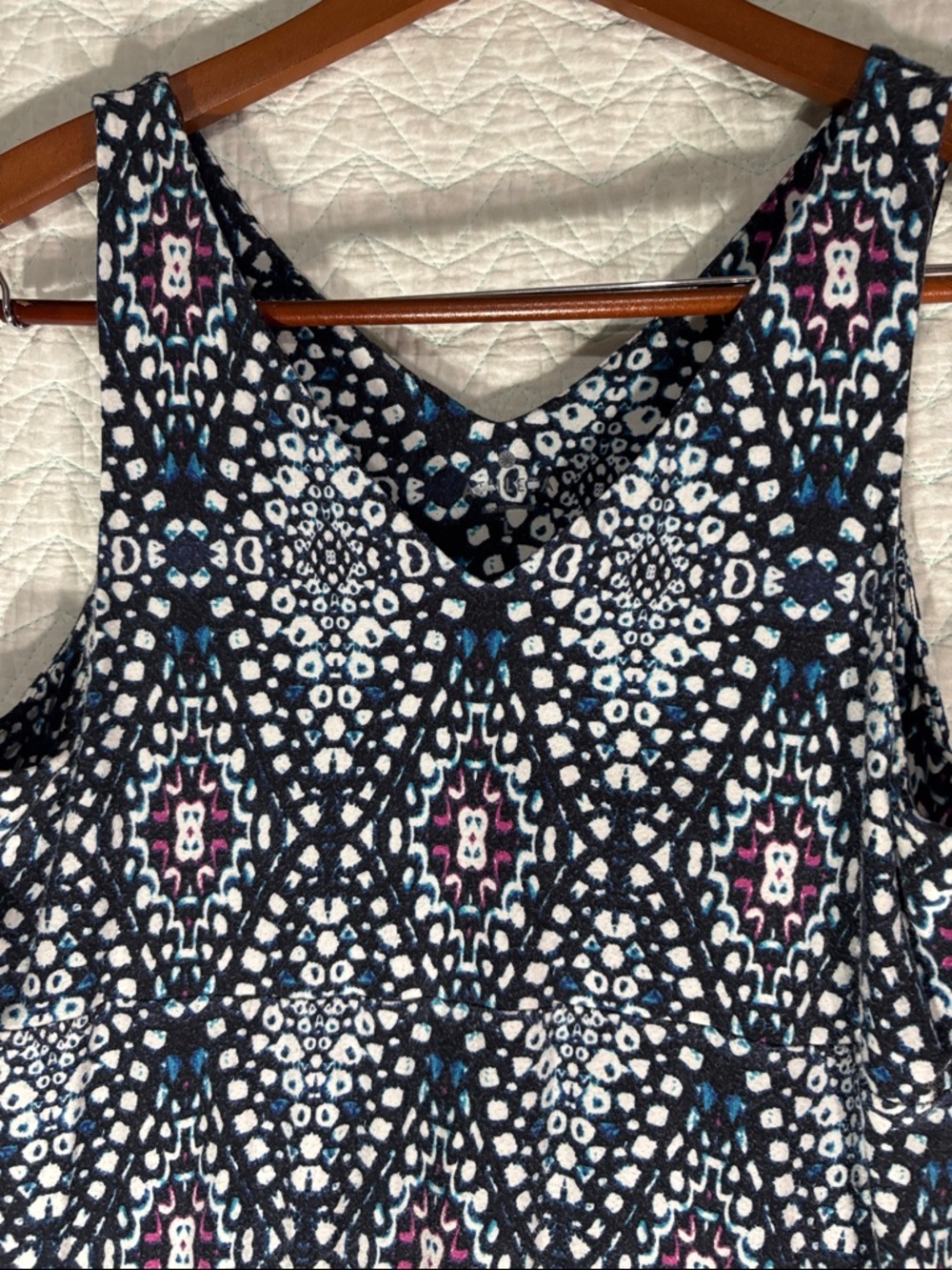 Athleta Black and White Geometric Midi Dress - Picture 3 of 5
